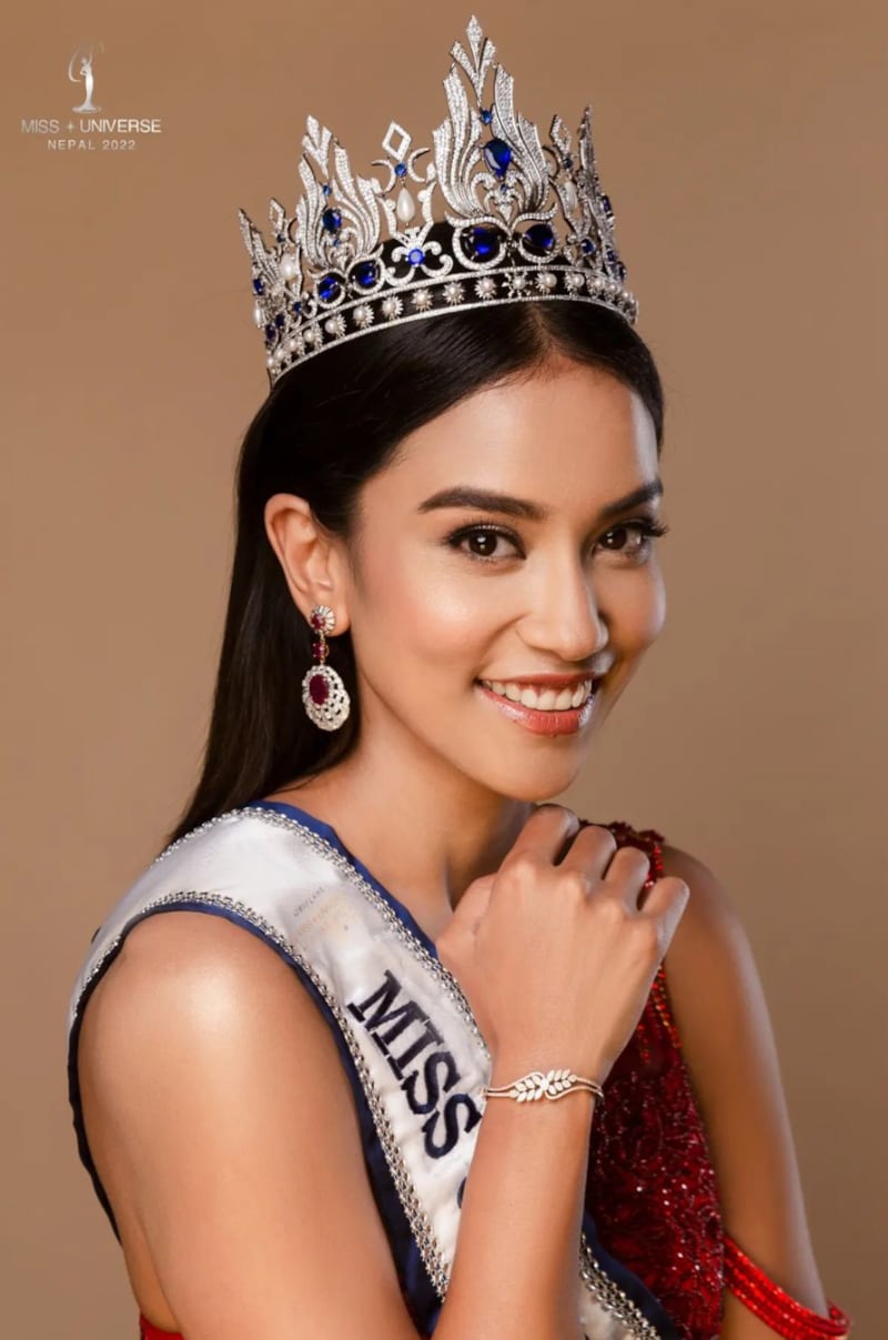 Sophiya Bhujel was crowned Oriflame Miss Universe Nepal 2022. Photo: Miss Universe Nepal