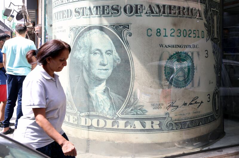The US dollar has soared to a two-decade high, tightening financial conditions for a slew of borrowers in the developed and emerging world. EPA