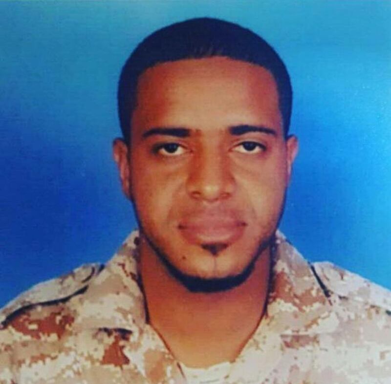 First Sergeant Zakaria Sulaiman Obaid Al Zaabi died in the line of duty in Yemen. Courtesy Abdulmajid Al Zaabi