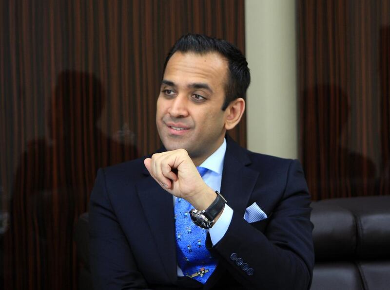 Umej Bhatia, Singapore ambassador to UAE, at the embassy in Abu Dhabi. Ravindranath K / The National