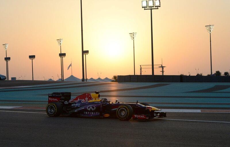 Quadruple World champion Sebastian Vettel lead from start to finish to win in Abu Dhabi. Tom Gandolfini / AFP Photo