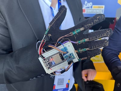 Creators of Infinity Glove acknowledge the bulkiness of the prototype device, but say future iterations will be much smaller.