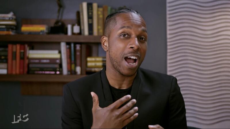 Leslie Odom Jr accepts the Robert Altman Award for 'One Night in Miami' in this screen grab from the 36th annual Film Independent Spirit Awards in Los Angeles on April 22. Reuters