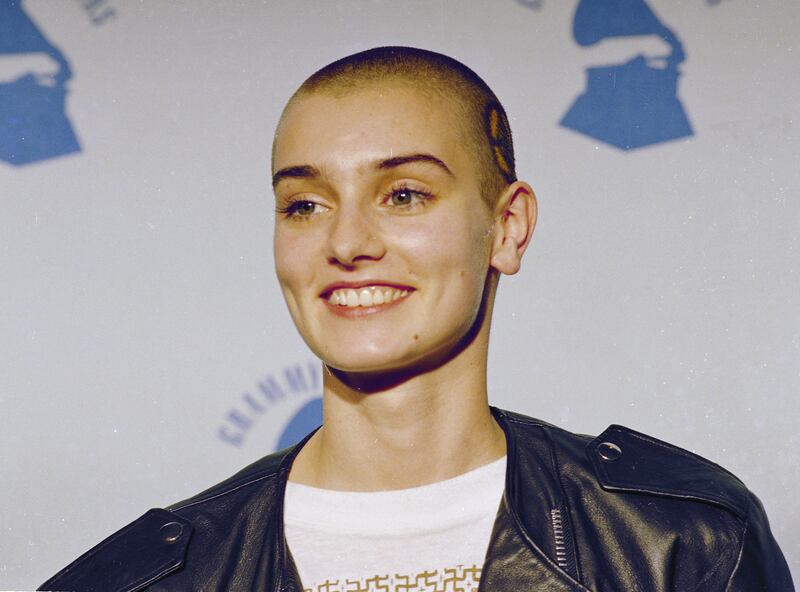 Irish singer Sinead O'Connor appears at the 31st Annual Grammy Awards at the Shrine Auditorium in Los Angeles in 1989. AP Photo