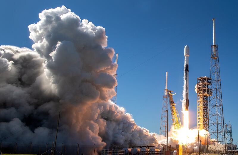 The NG-20 Cygnus spacecraft is launched aboard a SpaceX Falcon 9 rocket from Nasa's Kennedy Space Centre at Cape Canaveral, Florida, US. EPA 