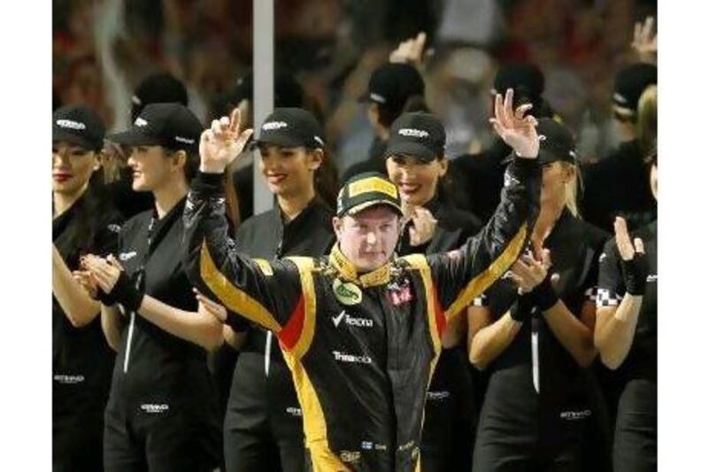 A reader congratulates Kimi Raikkonen on his F1 win and wonders what's next for Abu Dhabi. Ali Haider / EPA