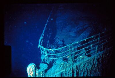A view of Titanic taken during the historical 1986 dive. AFP