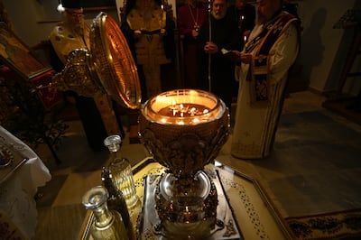 The oil will be used to anoint King Charles and Queen Consort Camilla – one of the most sacred parts of the ceremony. PA