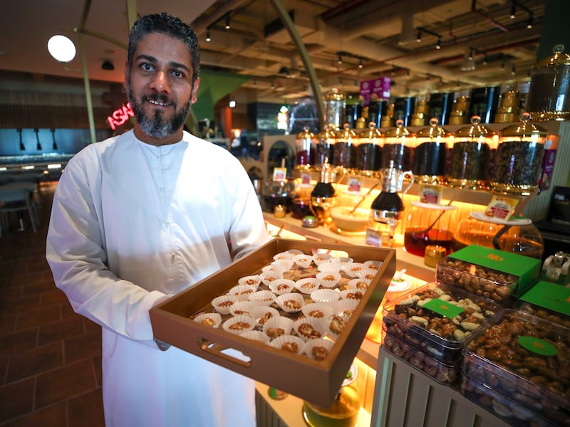 Bella Delizioso sweets stall inside Huna Yas. Victor Besa / The National