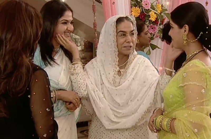 Surekha Sikri, Indira Krishnan and Sakshi Tanwar in 'Kahaani Ghar Ghar Kii'