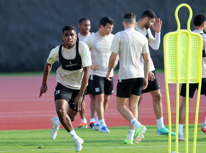 The UAE squad train in Abu Dhabi ahead of the 2023 Asia Cup in Qatar. All photos Chris Whiteoak / The National