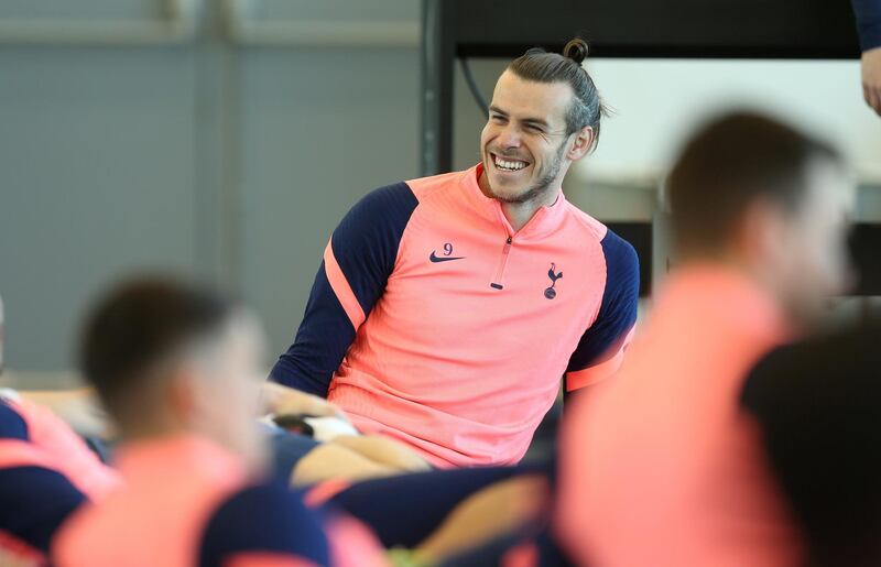 ENFIELD, ENGLAND - APRIL 23: Gareth Bale of Tottenham Hotspur during the Tottenham Hotspur training session at Tottenham Hotspur Training Centre on April 23, 2021 in Enfield, England. (Photo by Tottenham Hotspur FC/Tottenham Hotspur FC via Getty Images)