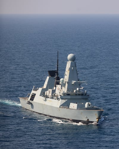 Missile destroyer HMS Diamond on patrol in the Red Sea. Former UK defence ministers claim the Royal Navy does not have enough warships for its commitments. Photo: Ministry of Defence


