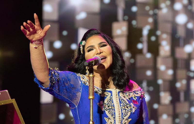 RABAT, MOROCCO - JULY 01: Singer from United Arab Emirates, Ahlam performs during the closing night of the 17th International Mawazine Music Festival in capital Rabat, Morocco on July 01, 2018. (Photo by Jalal Morchidi/Anadolu Agency/Getty Images)
