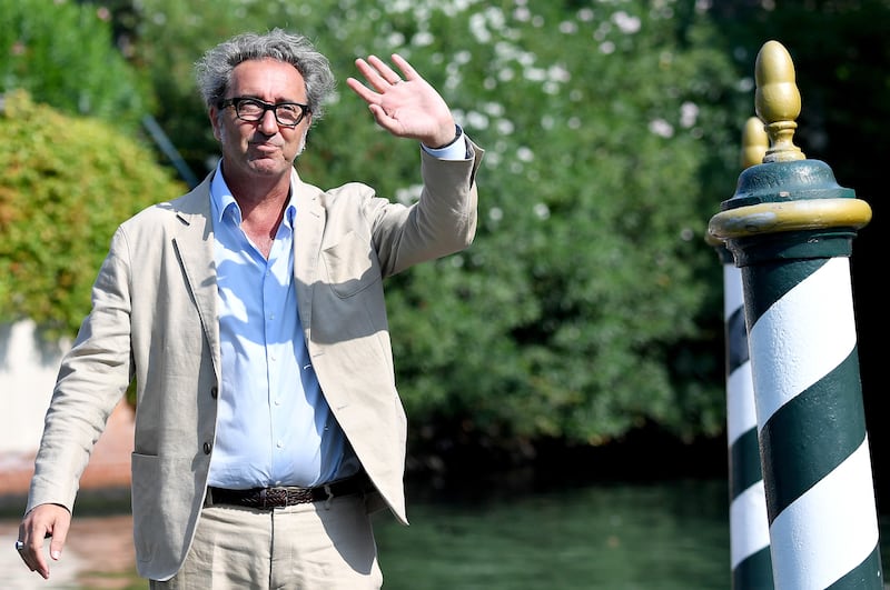 Italian filmmaker Paolo Sorrentino arrives at Lido Beach ahead of the 78th Venice International Film Festival on August 31, 2021 in Venice, Italy. EPA