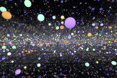 Japanese artist and writer Yayoi Kusama’s ‘Infinity Mirrored Room – Brilliance of the Souls’ from 2014 will be featured. Courtesy Museum Macan