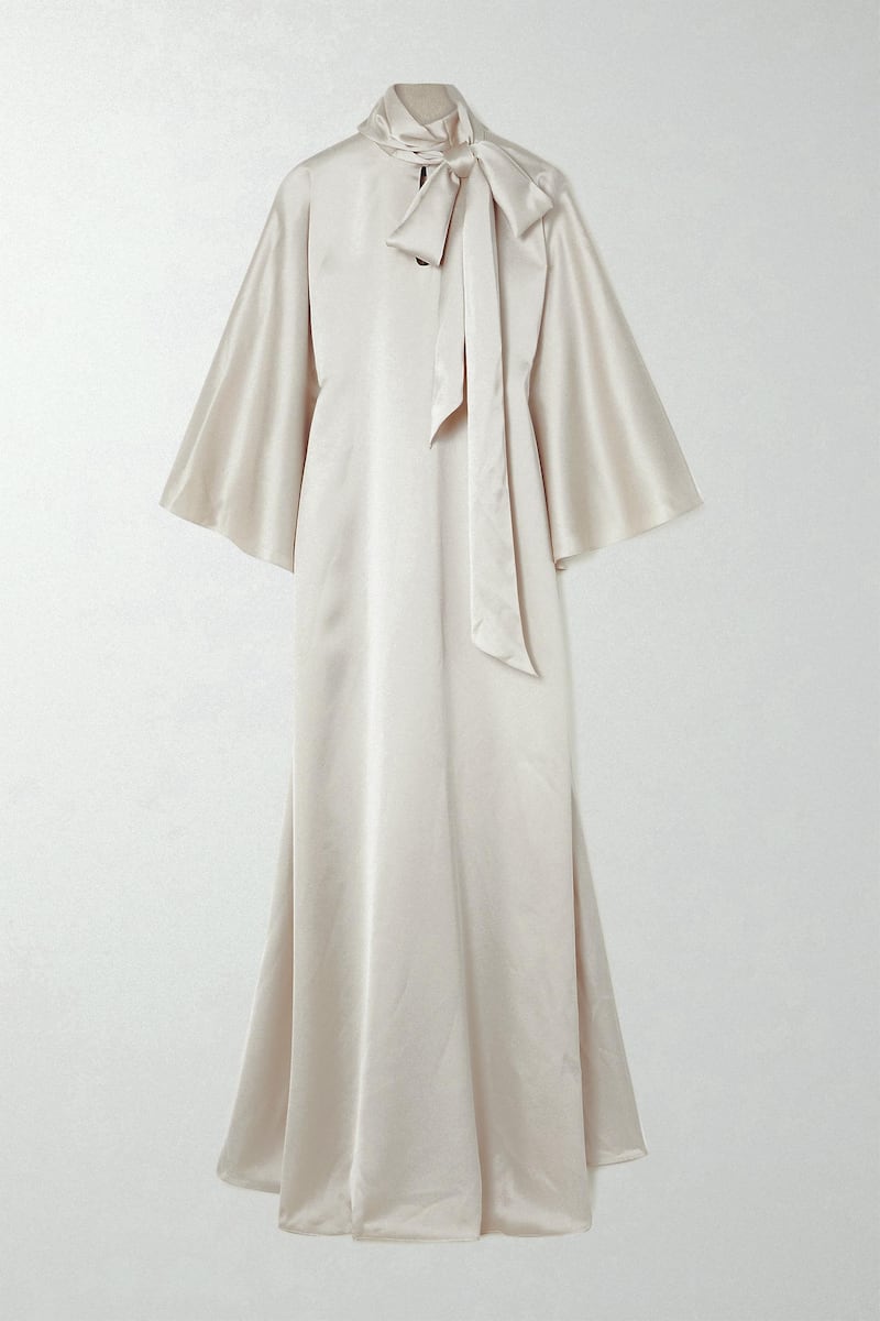 Silk gown, Dh5,986, Rasario at Net A Porter