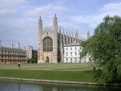 King's College and The Backs, Cambridge. Courtesy www.visitcambridge.org