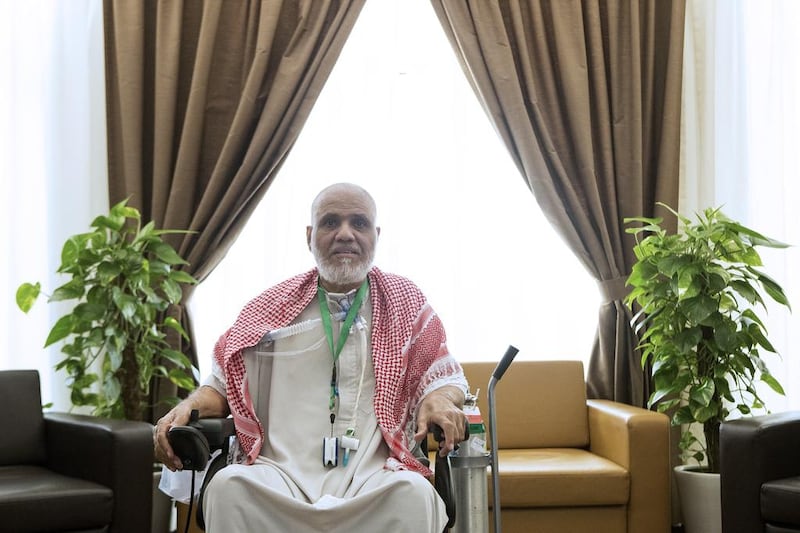 Ahmed Al Hamoudi from Fujairah is a long term patient of Amana Healthcare Medical and Rehabilitation Hospital. Christopher Pike / The National