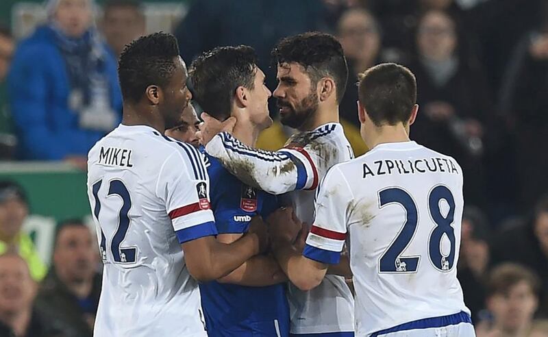 Diego Costa will be absent from Chelsea's weekend action due to suspension. Paul Ellis / AFP