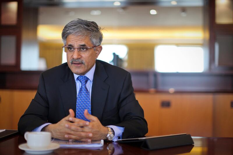 Dubai, United Arab Emirates - April 28 2013 - Mahmood H. Al Kooheji, Chief Executive Officer of Mumtalakat speaks to The National at the Fairmont Hotel on Sheikh Zayed Road.  (Razan Alzayani / The National) 