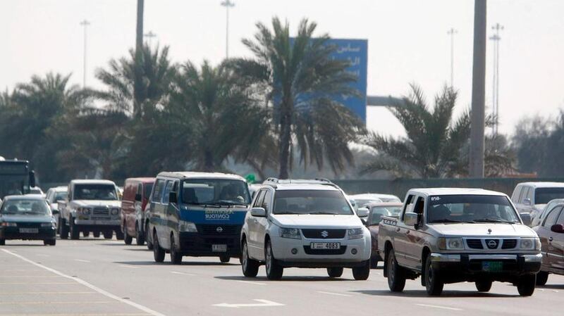 Abu Dhabi Police have warned of the dangers of driving with damaged tyres during the summer months. Sammy Dallal / The National