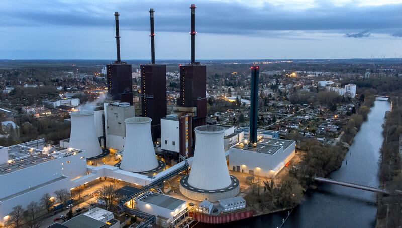 The Lichterfelde gas-fired power plant in Berlin. Russian gas exports to EU could come to a complete halt next year as the EU moves ahead with sanctions. AP