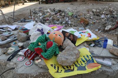 A memorial for the residents of a collapsed building in Adana, Turkey. Nilanjana Gupta/ The National