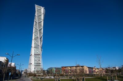 The Turning Torso in Malmo, Sweden, is the tallest building in Scandinavia. Getty Images