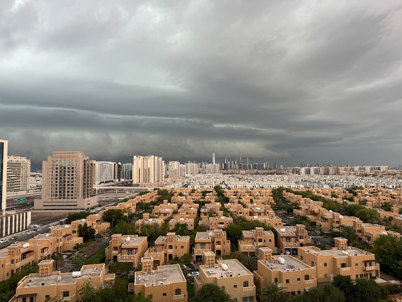More storms are forecast for Dubai, with dark skies overhead. Nic Ridley/ The National