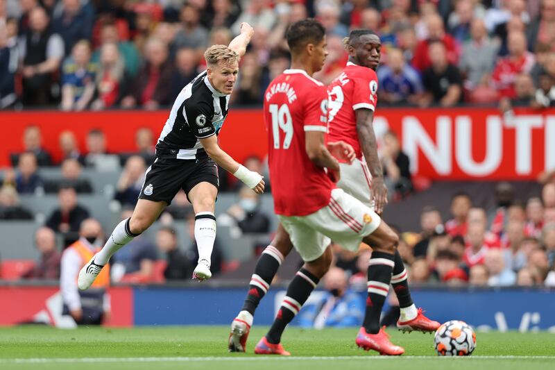 Matt Ritchie - 7: Relentless workrate up and down the left but needed more help from Joelinton in front of him. Had deflected shot easily saved by De Gea 25 minutes in. Wasteful ball into middle just after half-time when well placed. Getty