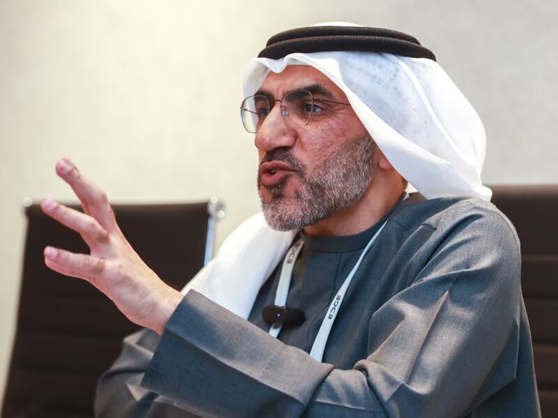 Ahmed Al Khoori, senior vice president for strategy and excellence at Edge Group, spoke to The National on the sidelines of Umex. Victor Besa / The National