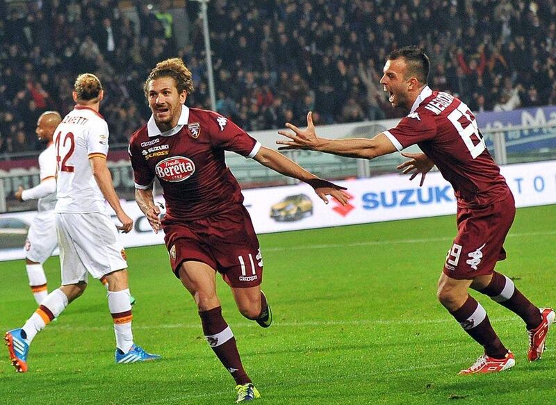 Alessandro Cerci's goal on Sunday drew Torino even with Roma. Andrea Di Marco / EPA