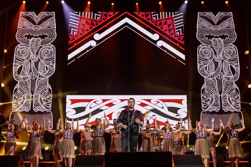 Six60 perform during Sounds of Aotearoa at Jubilee Stage. Expo 2020 Dubai