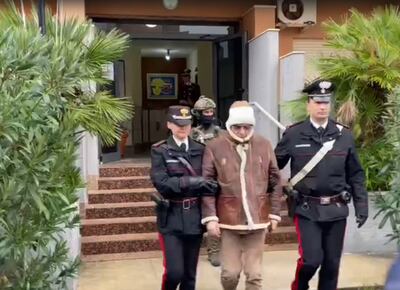 Mafia boss Matteo Denaro was arrested in Palermo, Sicily. EPA 