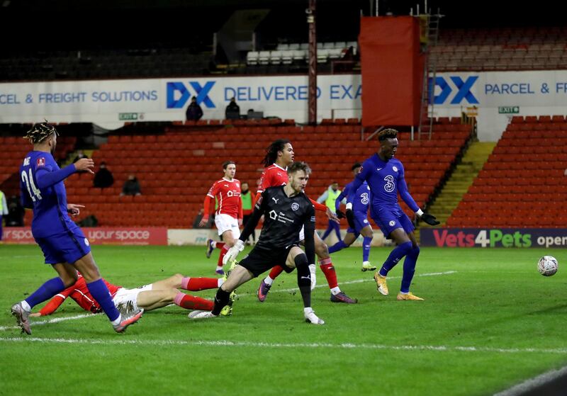 BARNSLEY PLAYER RATINGS: GK Brad Collins, 6 – He was probably anticipating a busy evening when he saw the team sheets, but the 23-year-old - who started his career with Chelsea - didn’t have to make a single save to make either side of Tammy Abraham’s 64th minute strike. PA