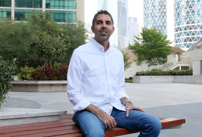 Ramzi Khleif, general manager of StashAway Mena, says investors should not be completely risk-averse.  Pawan Singh / The National