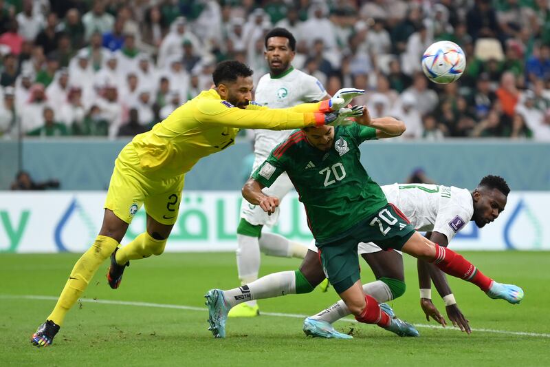 SAUDI ARABIA RATINGS: Mohammed Al-Owais 7 – Made a handful of smart saves to deny Mexico a place in the last 16, and the goalkeeper cannot be blamed for Mexico’s two goals.  Getty Images
