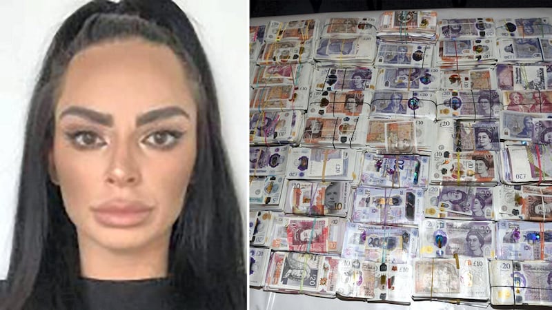 Tara Hanlon, 30, admitted four counts of money laundering after being caught at Heathrow Airport, London, trying to smuggle £1.9 million into Dubai. NCA