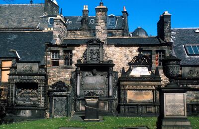 LOOKING OVER TO ORNATE GRAVESTONES IN THE GRAVEYARD OF GREYFRIARS KIRK- A PLACE SACRED IN SCOTTISH RELIGIOUS HISTORY AS IT WAS HERE THAT THE NATIONAL COVENANT WAS SIGNED IN 1638 BUT ALSO MORE POPULARLY RENOWNED BECAUSE OF THE STORY OF GREYFRIARS BOBBY, THE SKYE TERRIER THAT KEPT WATCH OVER HIS MASTER'S GRAVE FOR 14 YEARS, EDINBURGH
PIC: VisitScotland