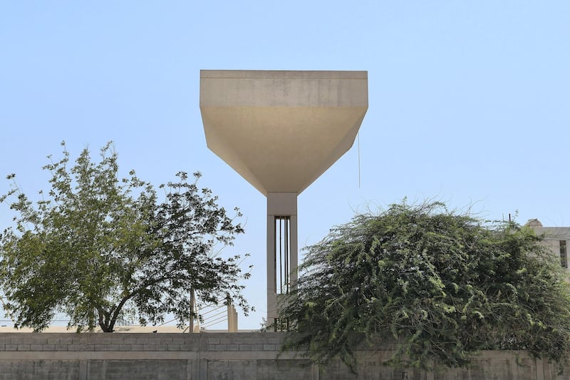 View of the old water tank in Hor Al Anz area in Deira Dubai on June 14,2021. Pawan Singh / The National. 