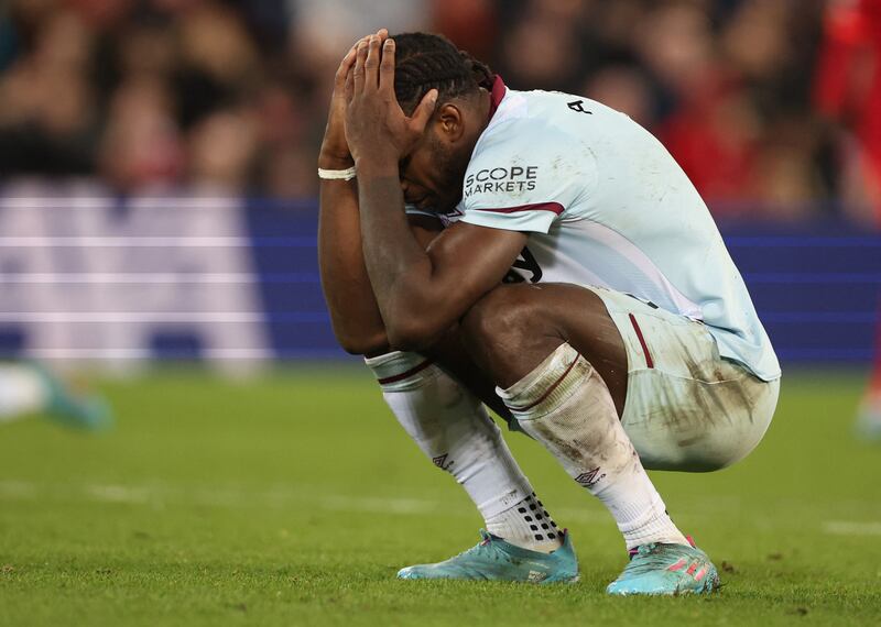 Michail Antonio - 5. The 31-year-old started well and drew an early save from Alisson but he lost his way as the game went on and became less and less effective. Reuters