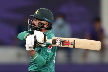 FILE - Pakistan's Mohammad Hafeez bats during the Cricket Twenty20 World Cup semi-final match between Pakistan and Australia in Dubai, United Arab Emirates, Nov.  11, 2021.  Allrounder Mohammad Hafeez has retired from international cricket after representing Pakistan in 392 matches over 18 years.  Hafeez, 41, quit test cricket in 2018 and played his last ODI in the 2019 World Cup at Lord's.  "Today I say goodbye to international cricket with pride and satisfaction," Hafeez said at a news conference in Lahore on Monday, Jan.  3, 2022, wearing the Pakistan team's green blazer and tie.  (AP Photo / Kamran Jebreili, File)