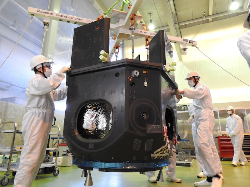 The final assembly of the lander is being carried out in co-operation with the Ariane Group GmbH at the Ariane Group facility in Lampoldshausen, Germany. Courtesy: ispace