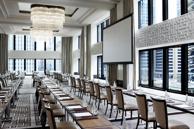 Devonshire Classroom at The Langham, Chicago. Courtesy The Langham, Chicago