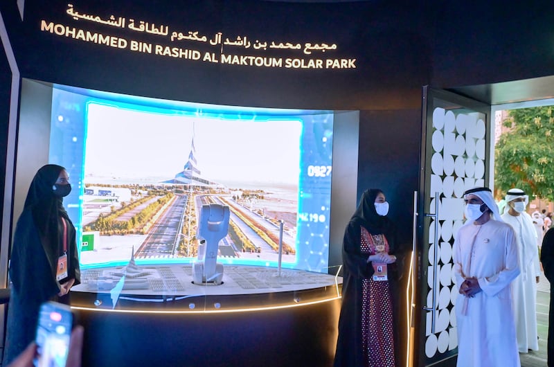 Sheikh Mohammed was told of Dewa's ambitious plans for the future.