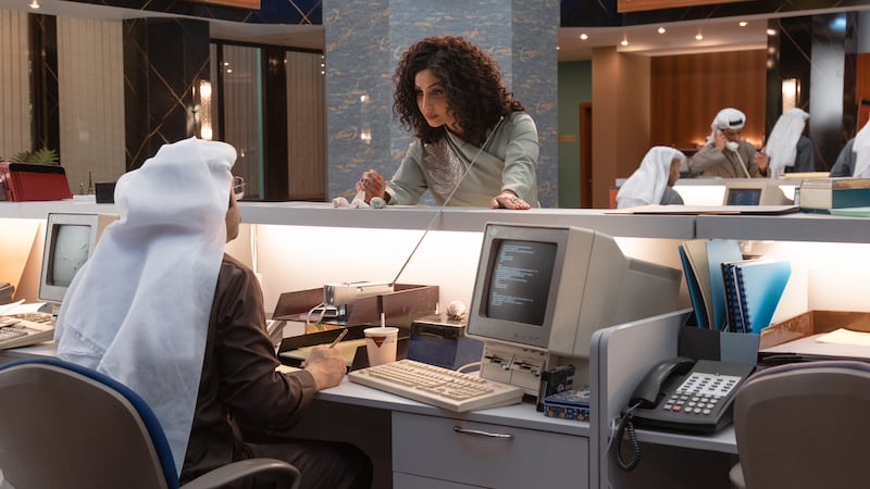Scenes from Netflix's new show The Exchange, about the first Kuwaiti women in the stock market