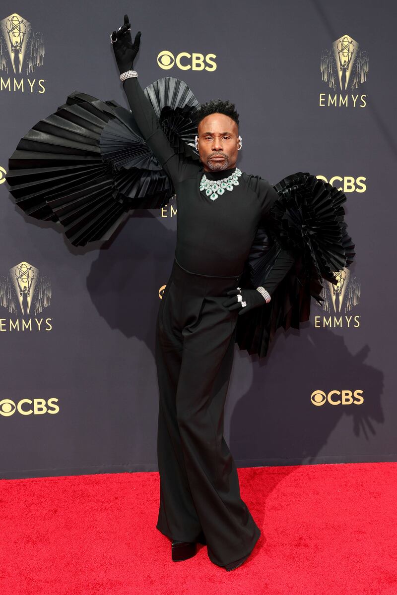 Billy Porter wears Ashi Studio to the 73rd Primetime Emmy Awards on September 19, 2021 in Los Angeles, California. AFP
