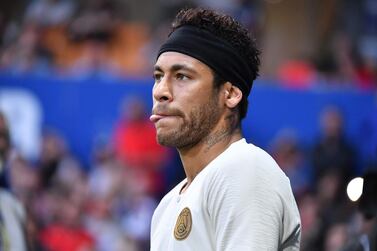 After the incident with the fan last week, Neymar said "no-one can remain indifferent in defeat". Pascal Guyot / AFP