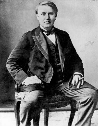 circa 1890:  American scientist and inventor Thomas Edison (1847 - 1931).  (Photo by Hulton Archive/Getty Images)